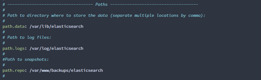 Определение пути для резервных копий Elasticsearch