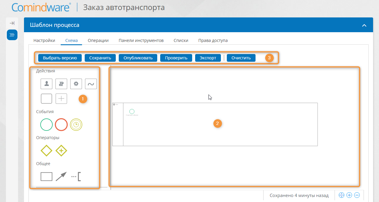 Конструктор схемы бизнес-процесса