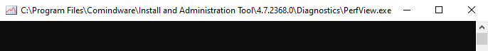 Запущенная программа PerfView.exe