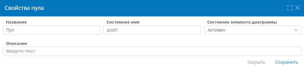 Свойства пула