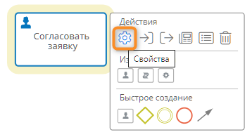 Переход к настройке свойств элемента диаграммы